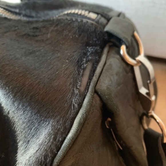 EUC Alexander Wang Black Fur Studded Rocco Purse Bag - Picture 5 of 6